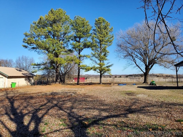 824 W Houston St, Okemah, OK 74859 - view of yard featuring a view of countryside