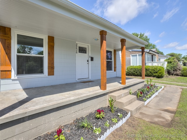 2236 S Marion Ave, Tulsa, OK 74114 - exterior space with a porch