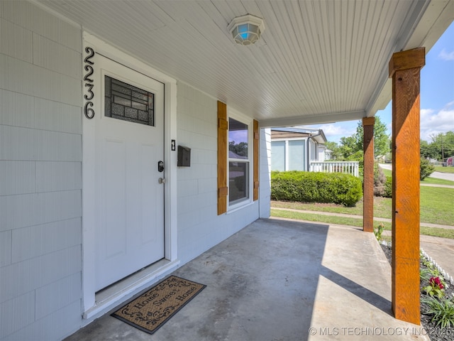 2236 S Marion Ave, Tulsa, OK 74114 - entrance to property featuring a porch