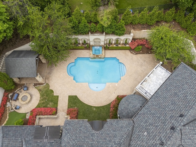 pool featuring a patio