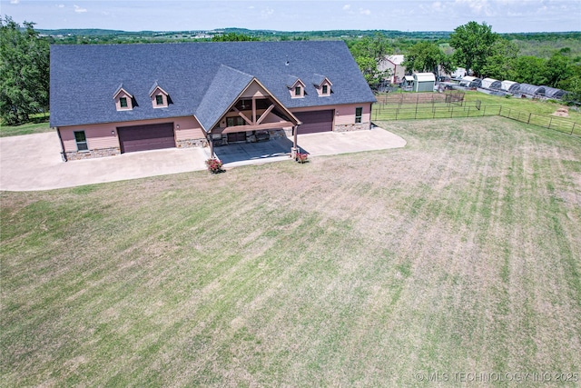 drone / aerial view