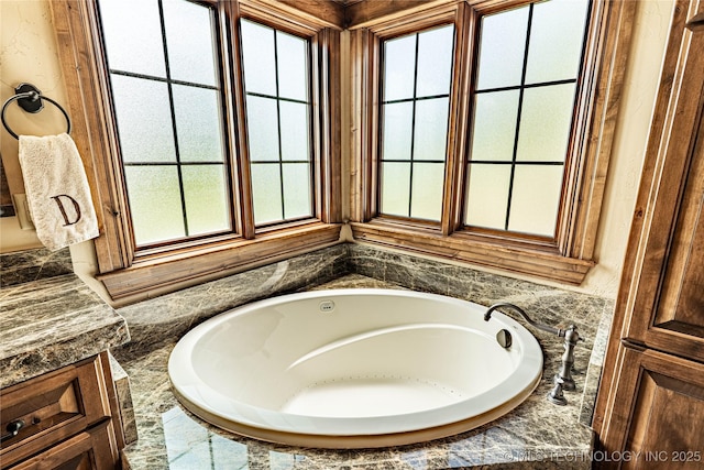 bathroom with a bath