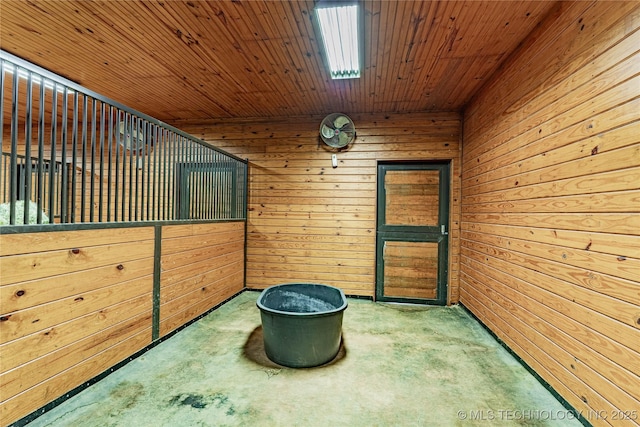 view of horse barn