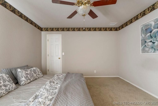 3401 N Narcissus Ave, Broken Arrow, OK 74012 - carpeted bedroom featuring baseboards and ceiling fan