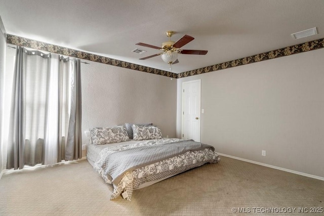 3401 N Narcissus Ave, Broken Arrow, OK 74012 - carpeted bedroom featuring ceiling fan and baseboards