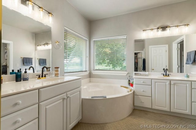 3401 N Narcissus Ave, Broken Arrow, OK 74012 - full bath with two vanities and a bath