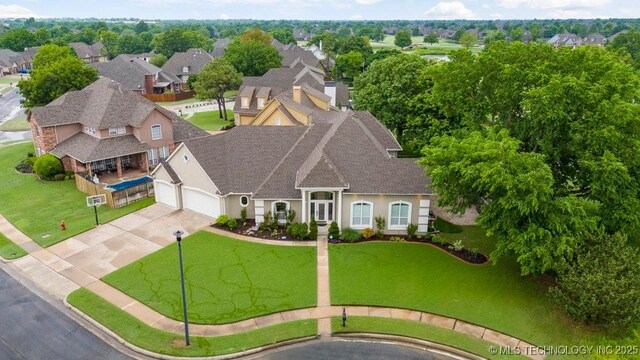 3401 N Narcissus Ave, Broken Arrow, OK 74012 - aerial perspective of suburban area