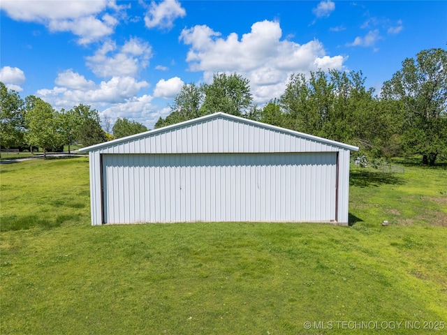12415 N 75th E Ave, Collinsville, OK 74021 - view of pole building featuring a yard
