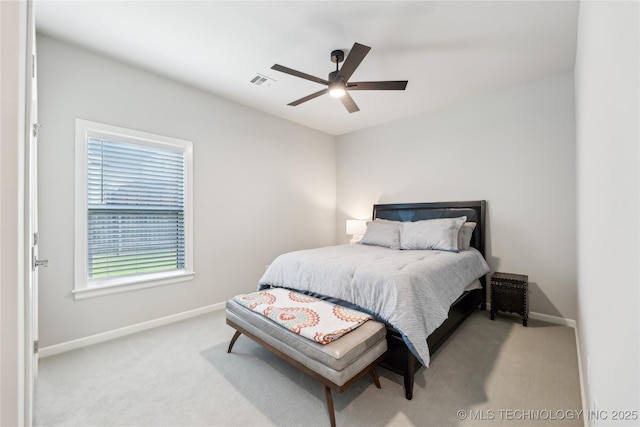 12509 S 102nd E Ave, Bixby, OK 74008 - bedroom featuring carpet flooring, a ceiling fan, baseboards, and visible vents