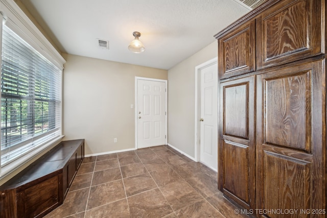 interior space with visible vents and baseboards