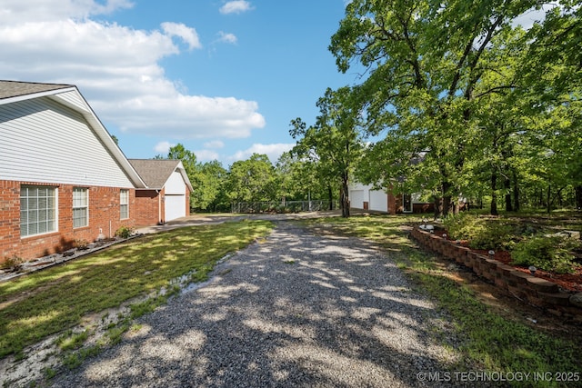 view of street with driveway