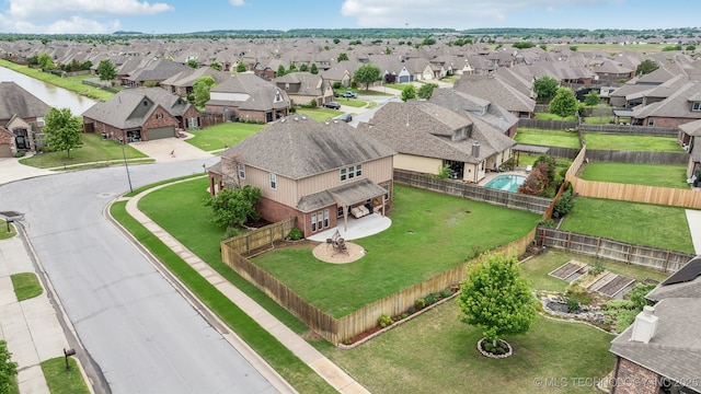 drone / aerial view featuring a residential view