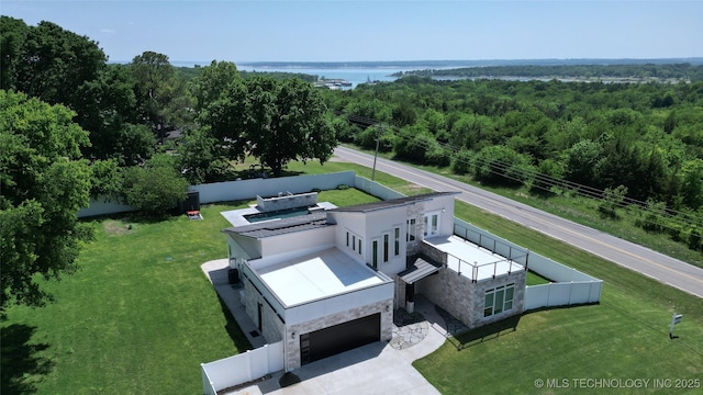 8973 Birch St, Kingston, OK 73439 - bird's eye view featuring a view of trees