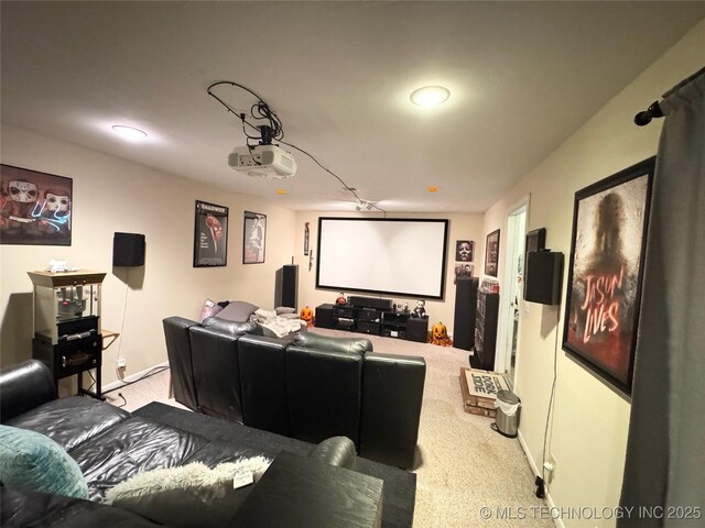3210 Summit Blvd, Sand Springs, OK 74063 - carpeted home theater room featuring baseboards