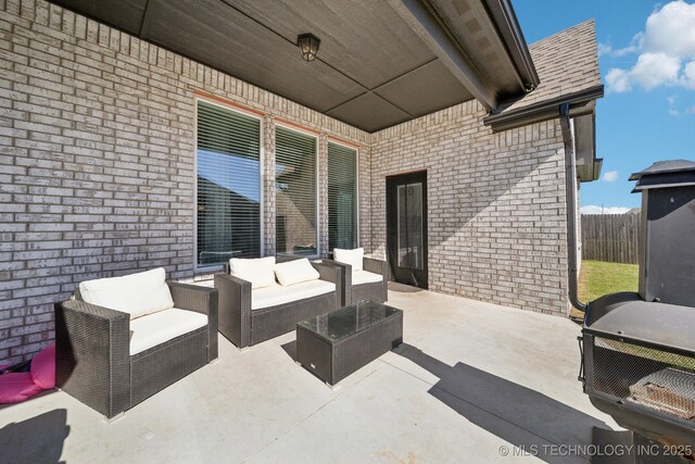 10431 S 232nd E Ave, Broken Arrow, OK 74014 - view of patio with an outdoor hangout area