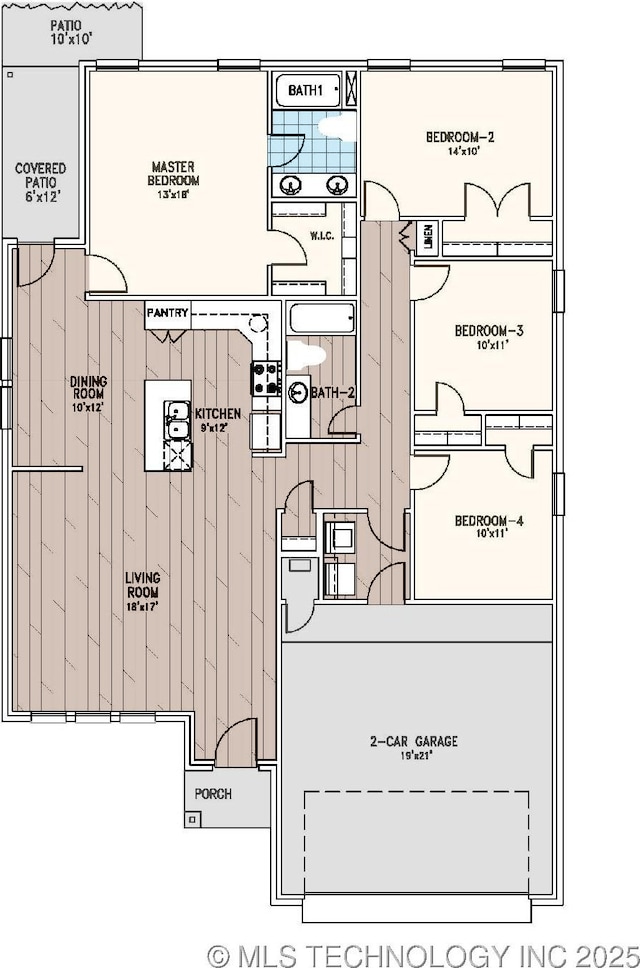 10914 S 272nd E Ave, Coweta, OK 74429 - view of floor plan / room layout