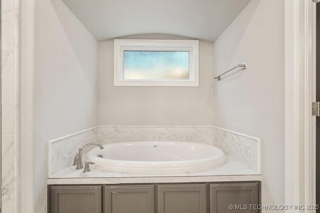 full bath featuring a garden tub