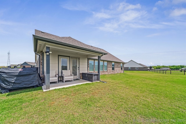 3494 E 155th St S, Bixby, OK 74008 - back of house with a patio area