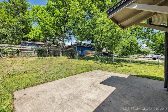 view of patio / terrace featuring a fenced backyard