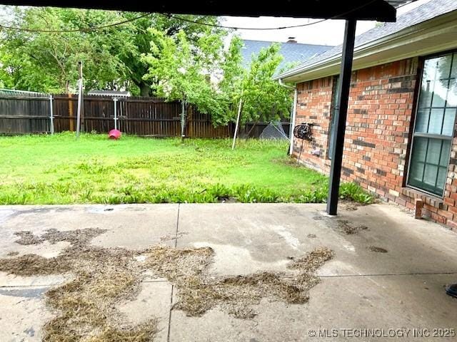 view of patio / terrace featuring a fenced backyard