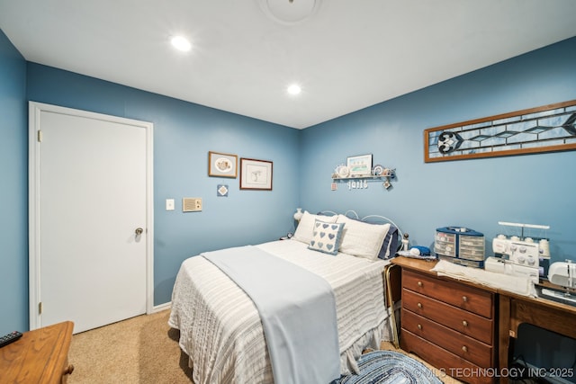 4721 S Irvington Pl, Tulsa, OK 74135 - carpeted bedroom featuring recessed lighting