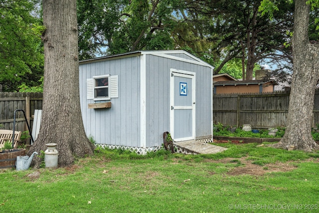 4721 S Irvington Pl, Tulsa, OK 74135 - view of shed with a fenced backyard