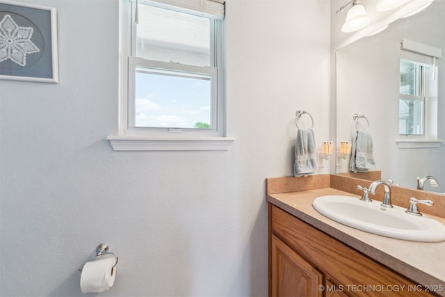 bathroom featuring vanity