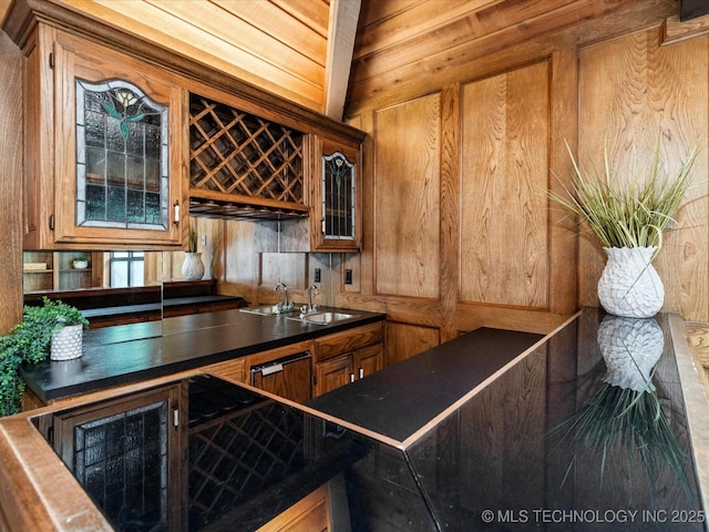 2600 Chapel Hill Rd, Bartlesville, OK 74006 - indoor bar featuring wood walls