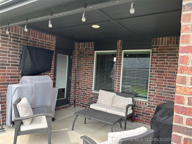 4242 W Village Park Dr, Skiatook, OK 74070 - view of patio / terrace with an outdoor hangout area