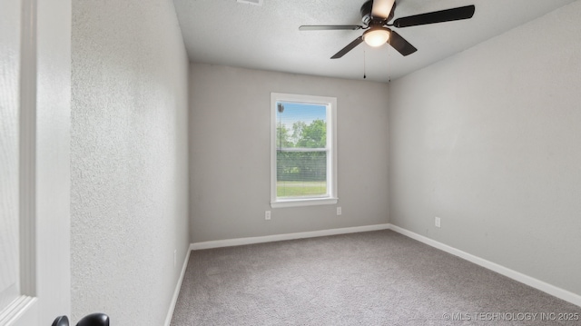 4010 E Harris, Muskogee, OK 74403 - unfurnished room with carpet flooring, baseboards, and a ceiling fan