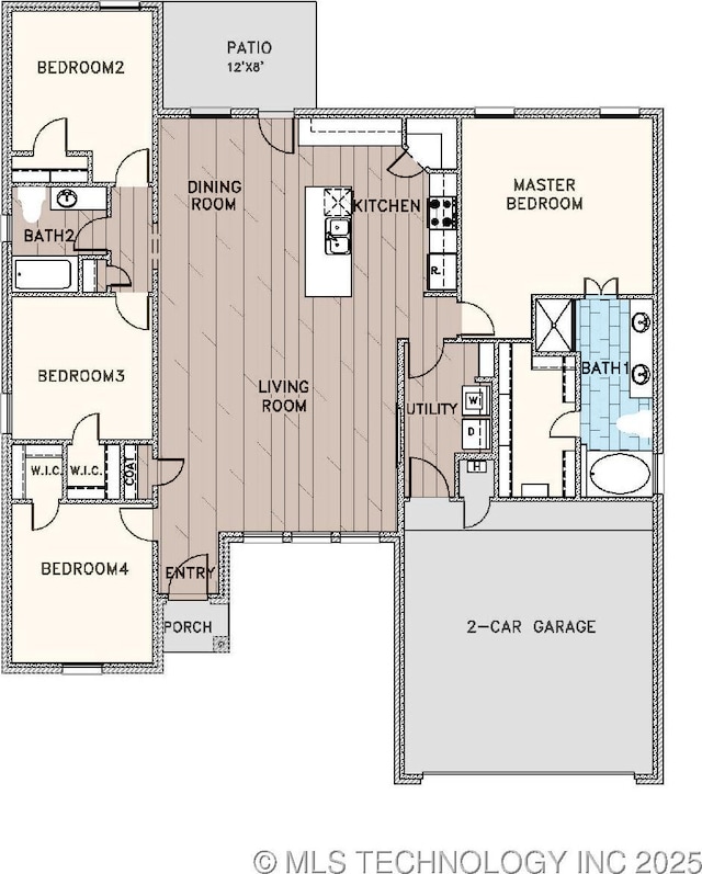 1421 E 150th Pl S, Glenpool, OK 74033 - view of layout