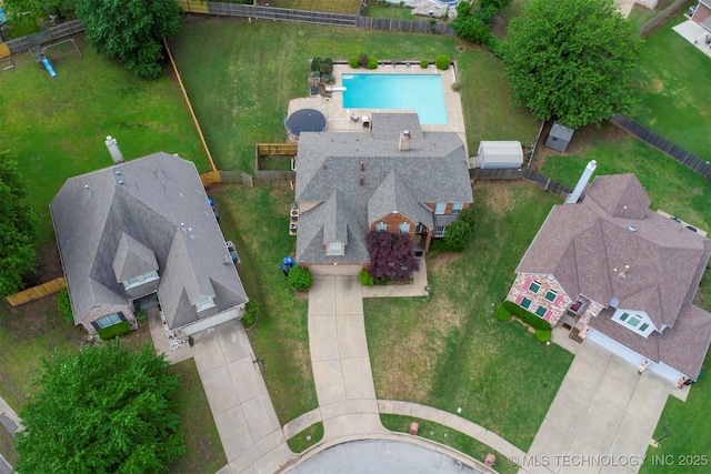 birds eye view of property