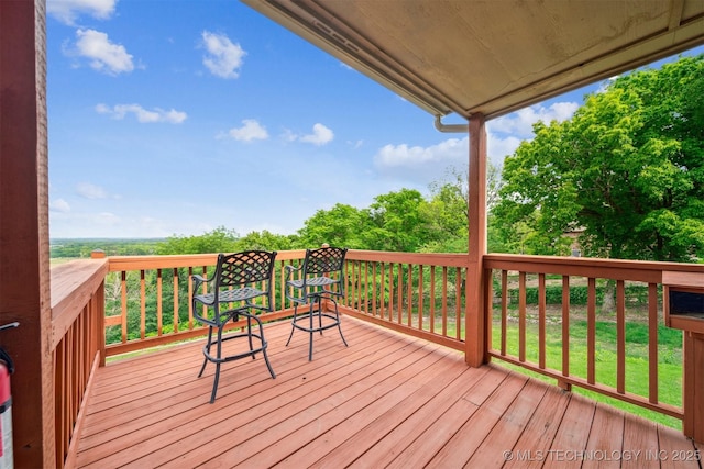 view of wooden terrace