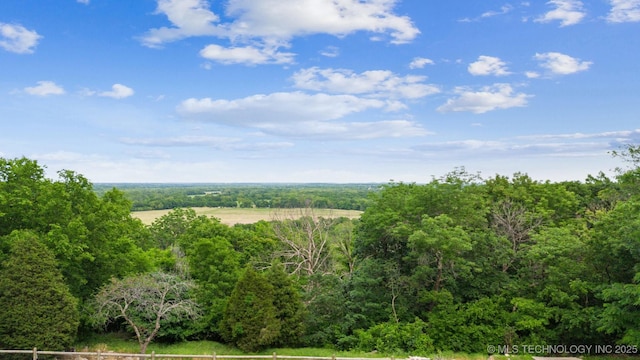 view of nature with a wooded view