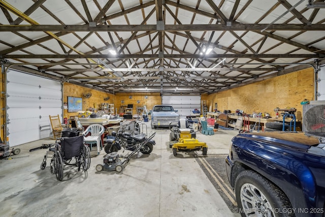 9553 W 71st St S, Tulsa, OK 74131 - garage featuring a workshop area