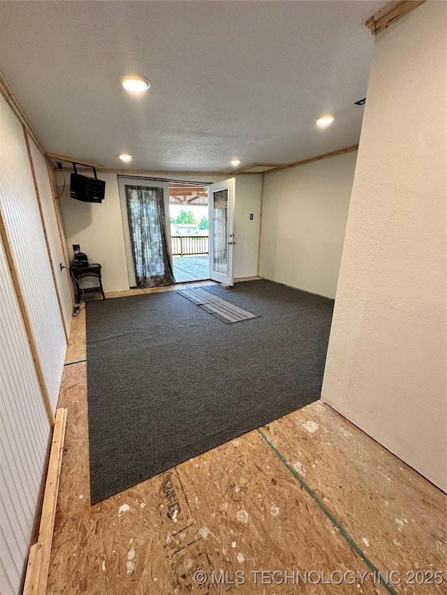 8815 Ashcroft Rd, Mounds, OK 74047 - below grade area with carpet flooring and recessed lighting