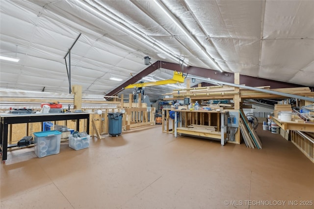 16550 S Elwood Ave, Glenpool, OK 74033 - interior space with a workshop area