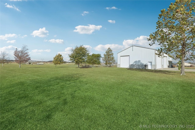 16550 S Elwood Ave, Glenpool, OK 74033 - view of yard with an outbuilding, an outdoor structure, and a detached garage