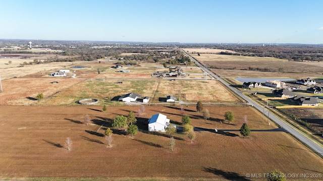 16550 S Elwood Ave, Glenpool, OK 74033 - bird's eye view with a rural view
