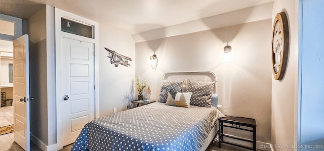 bedroom with baseboards