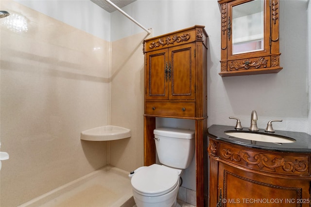1022 W E St, Jenks, OK 74037 - full bathroom featuring a shower, toilet, and vanity