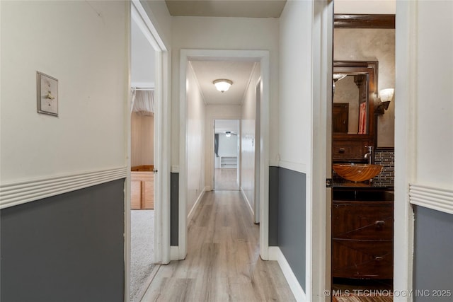 1022 W E St, Jenks, OK 74037 - corridor with wood finished floors and baseboards