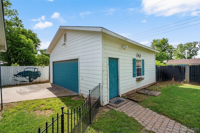 1022 W E St, Jenks, OK 74037 - view of detached garage