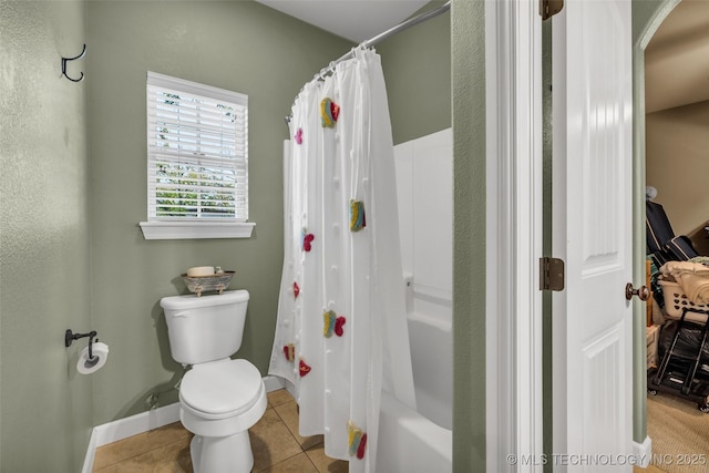 2501 Forest Ridge Parkway, Claremore, OK 74017 - full bath with tile patterned floors, toilet, and baseboards