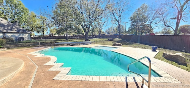 2501 Forest Ridge Parkway, Claremore, OK 74017 - view of swimming pool featuring a fenced backyard and a patio