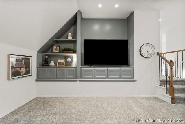 6811 S Sycamore Pl, Broken Arrow, OK 74011 - unfurnished living room with carpet and recessed lighting