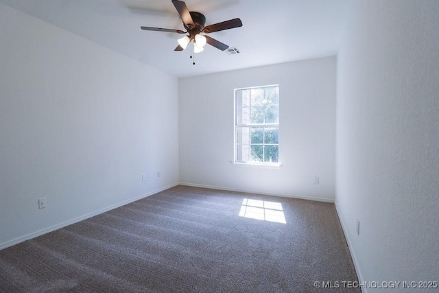 3934 S 199th E Ave, Broken Arrow, OK 74014 - carpeted empty room featuring a ceiling fan and baseboards