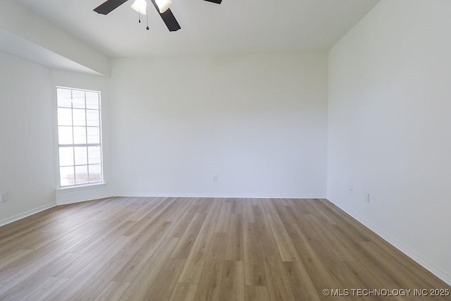 3934 S 199th E Ave, Broken Arrow, OK 74014 - unfurnished room with ceiling fan and light wood finished floors