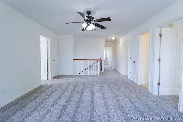 3934 S 199th E Ave, Broken Arrow, OK 74014 - carpeted spare room featuring ceiling fan and baseboards