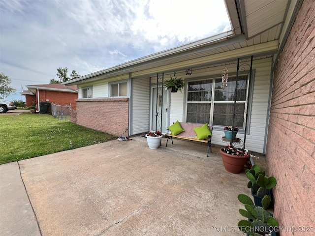 105 Hinton Blvd, Mannford, OK 74044 - view of patio / terrace with covered porch